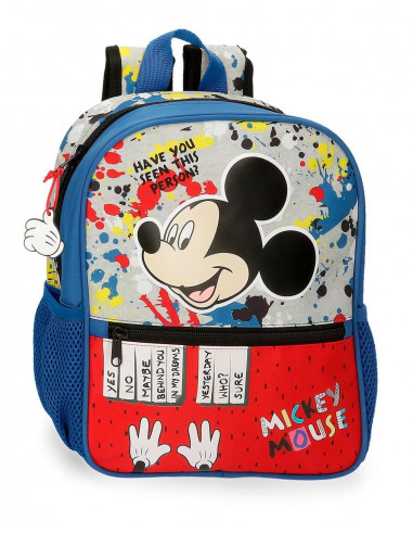 MOCHILA ADAP. 28CM.MICKEY COLOUR MAYHEM